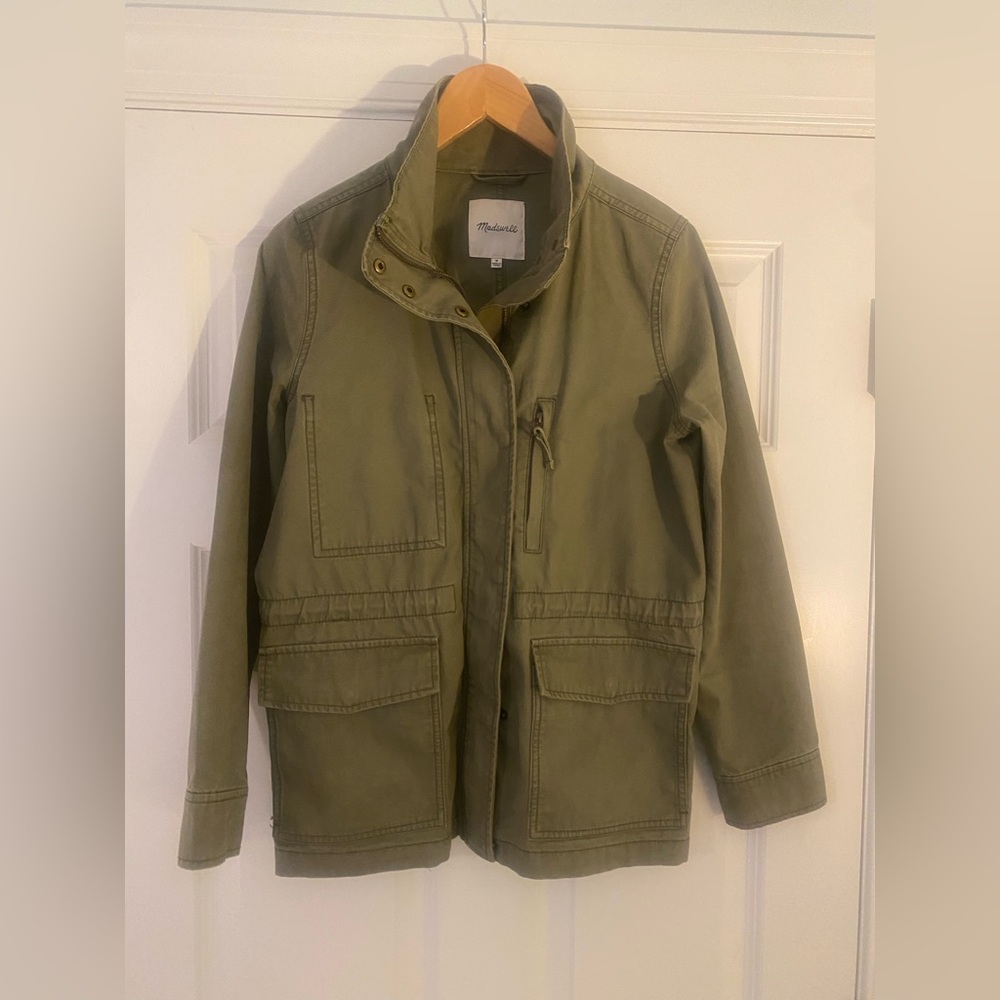 Olive Green Women’s Madewell Utility Jacket